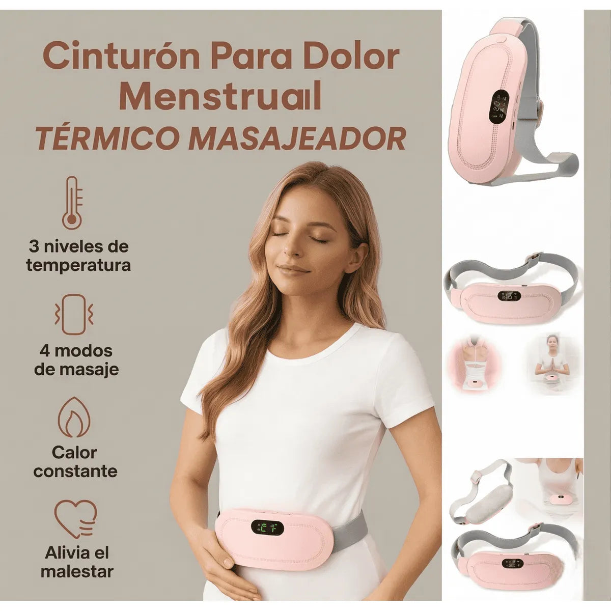 Cinturón de cólico femenino