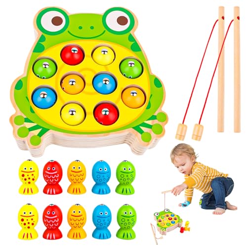 Juego Didáctico de Madera - Rana de Pesca