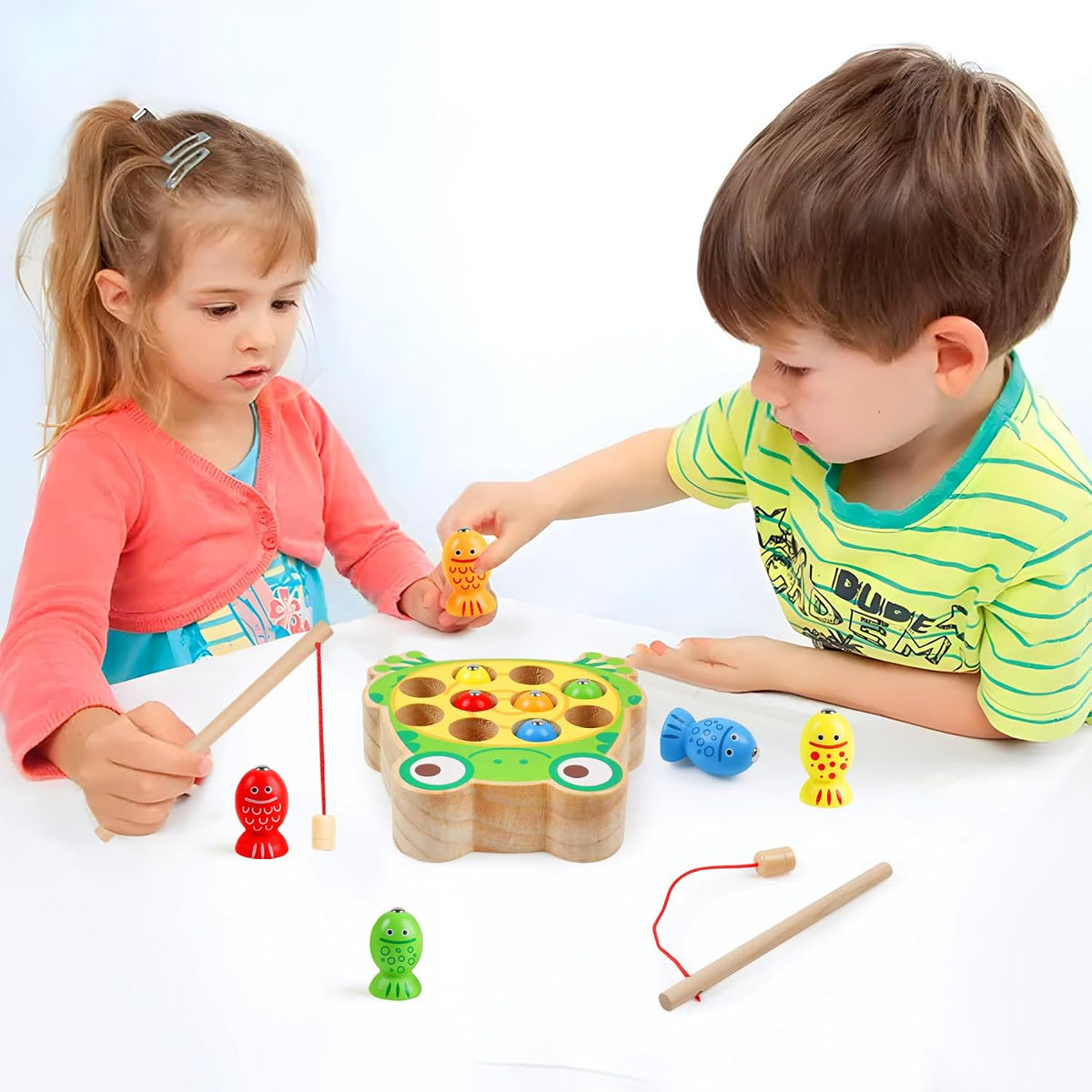 Juego Didáctico de Madera - Rana de Pesca