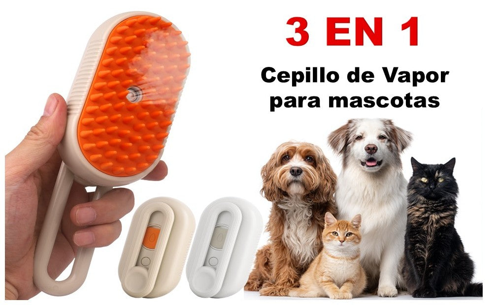 Cepillo de Vapor 3 en 1
