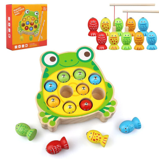 Juego Didáctico de Madera - Rana de Pesca