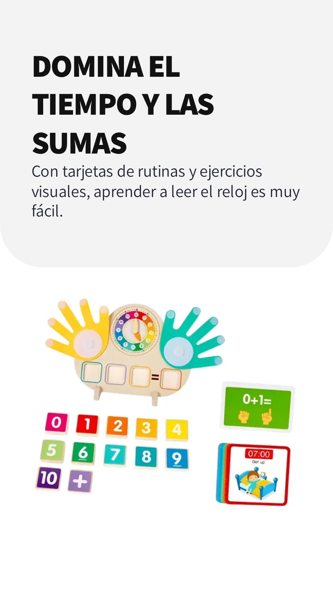 Tablero Reloj y Suma